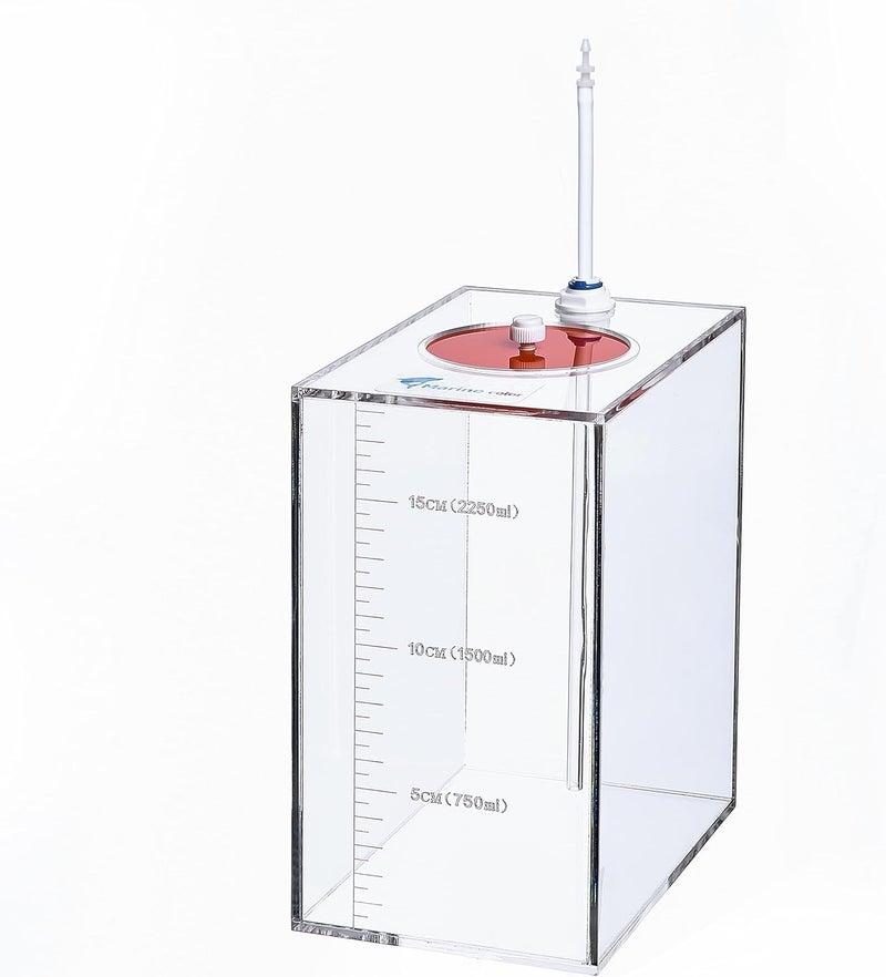 DHAO Acryli Made Liquid Storage Bucket, Working with Dosing Pump,Auto Top Off System Reservoir Container, 1 Room 0.7 Gallons - Image 4